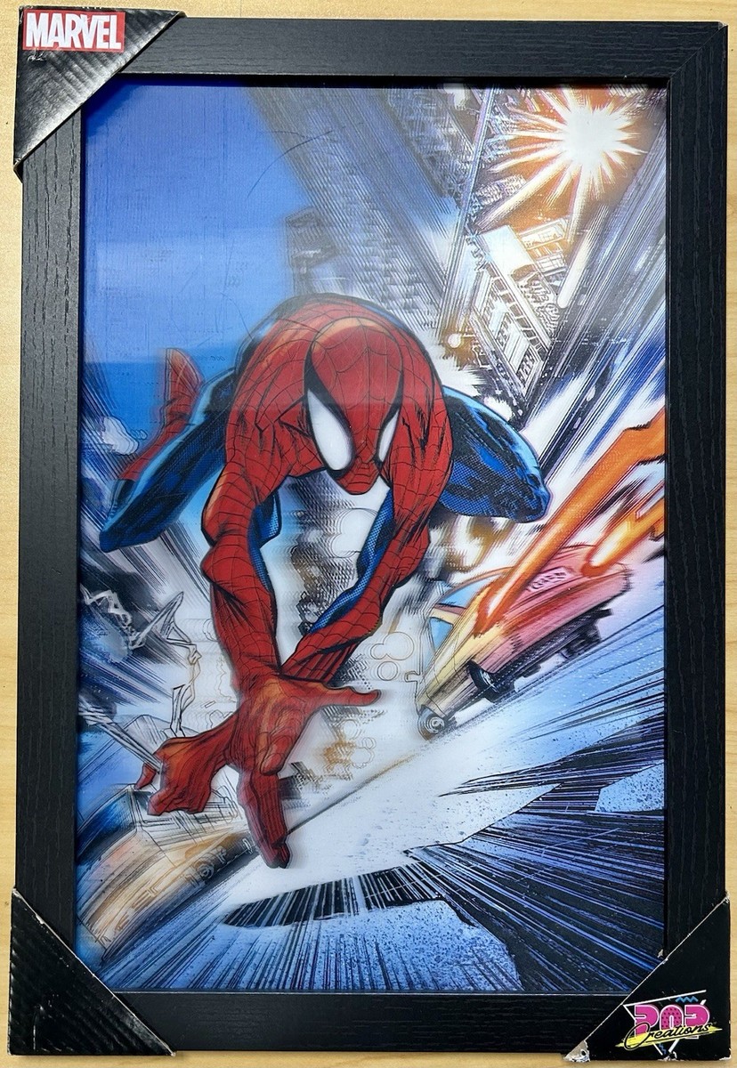 marvel frame 15P 【美品】購入特典あり POP CREATIONS Marvel Spiderman Holographic Framed Wall Art NEW | eBay