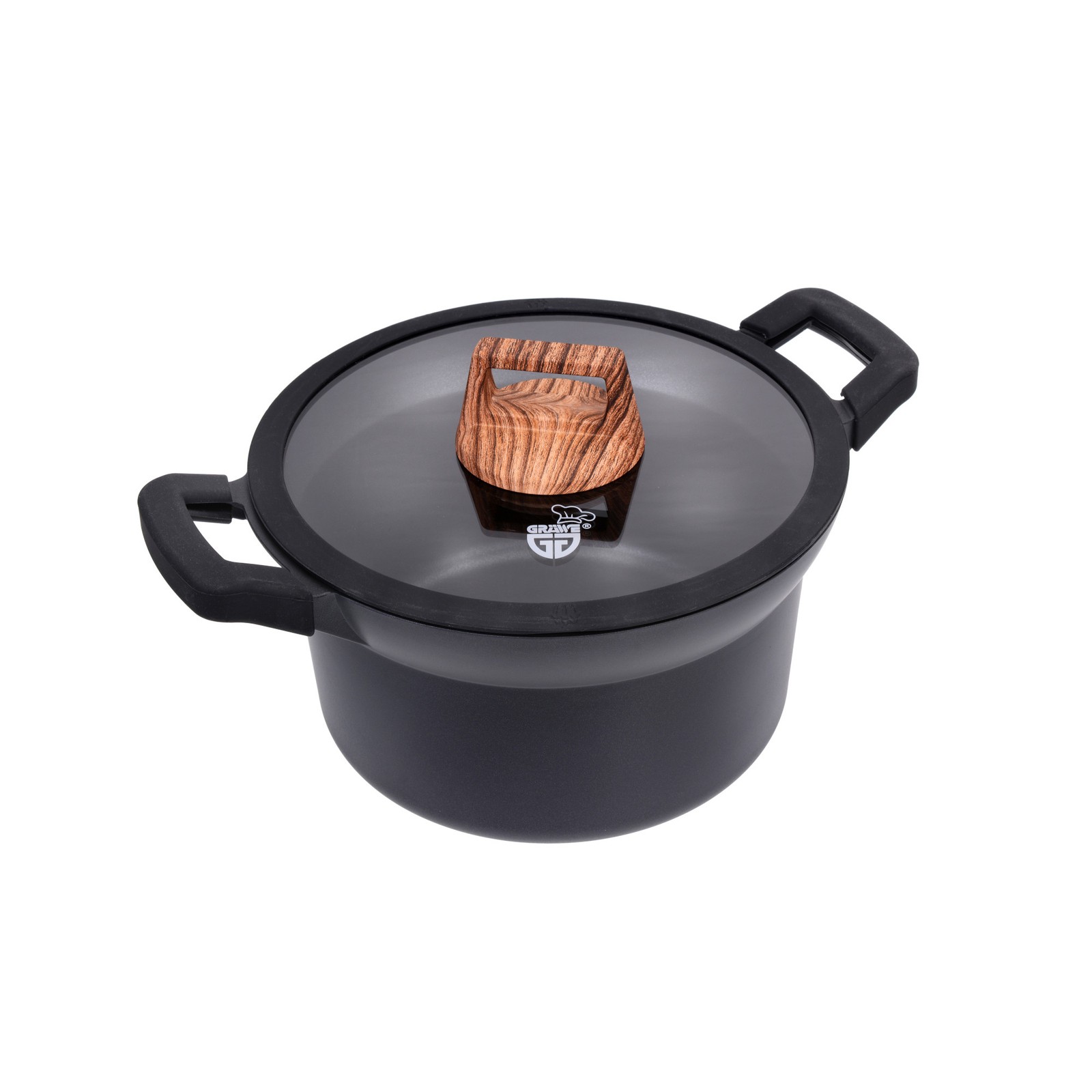 GRÄWE Kochtopf Aluguss 24 cm, Serie Alu-Line