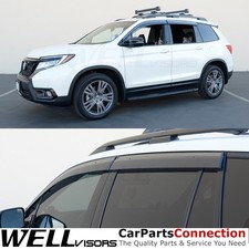 Wellvisors For Honda Passport 19-25 Pilot 16-22 Window Visors Black Trim Guard