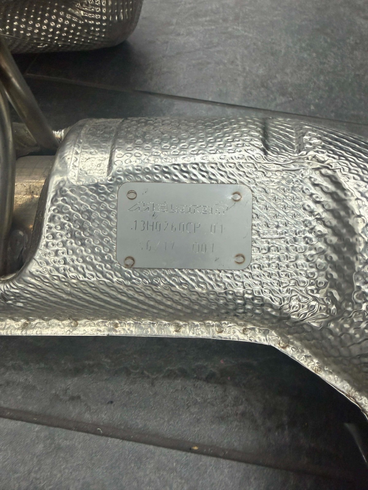 2018 MCLAREN 570S EXHAUST MUFFLER 13HA004CP