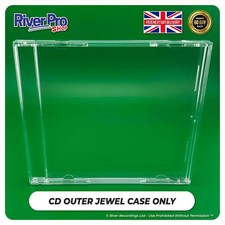50x CD Jewel Cases Standard Album Case Clear without tray (Carton Only NO Tray)