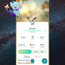 Eevee Shiny Party Hat  Pok mon Go Trade  
