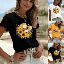 Women's Premium 100 Cotton Knit Basic T-Shirt O-Neck Short Sleeve Solids Fitted