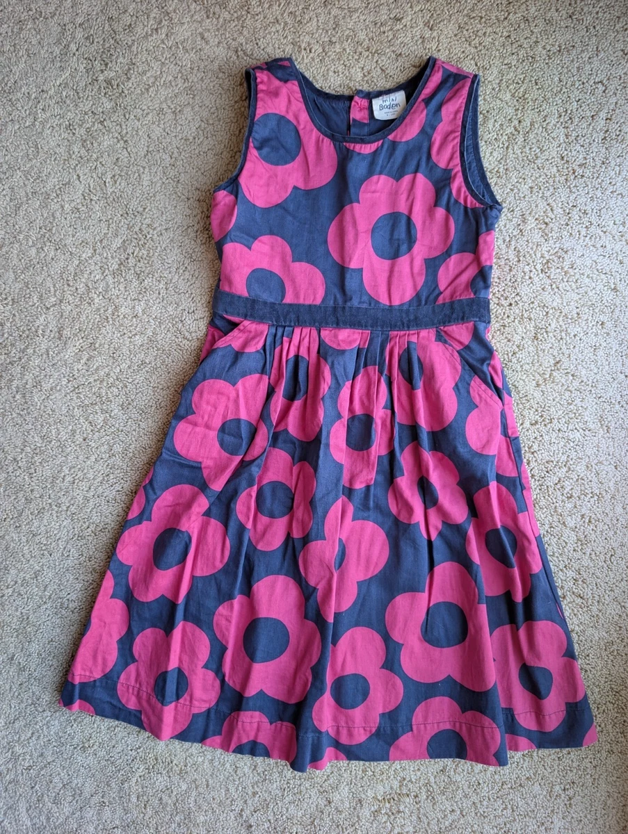 mini boden daisy dress Mini Boden Girls Retro Daisy Shift Dress 7/8