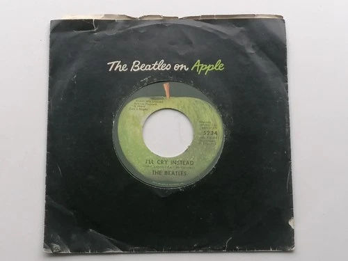 THE BEATLES ON  APPLE  USA   45  I'LL CRY INSTEAD   I'M HAPPY JUST TO DANCE