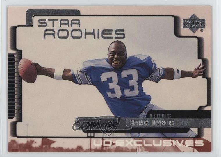 1999 Upper Deck Star Rookies UD Exclusives Level 1 Sedrick Irvin Rookie RC 5xh