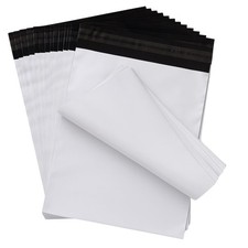 Lot de 50 enveloppes d'expédition opaques en plastique autocollant