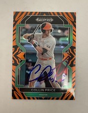 Collin Price SIGNED 2022 Panini Prizm Draft Picks Tiger Stripe /99 IP AUTO