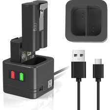 Dual Charger Station for Ring Batteries   Compatible with Doorbell 2/3 Plus/4