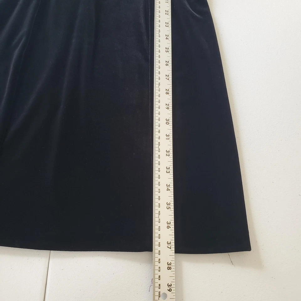 90s Y2K Gothic. Whimsigoth Dress Womens Medium Velvet Lace Collar Vintage Vamp - Image 4 of 4