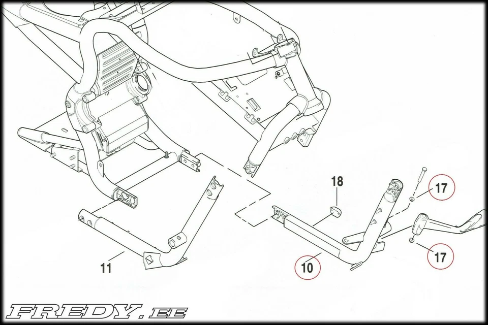 Nouveau gauche 2002-2003 Harley-Davidson VRSCA V-Rod cadre inférieur... - Photo 4/4