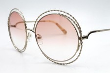 Chloe CE 114ST Sunglasses Pale Gold Pearl 724 Authentic 58mm