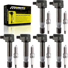 Set of 6 Ignition Coils Pack UF603 30520R70A01 6 PCS Iridium Spark Plugs Co...