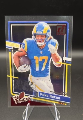 2023 Panini Clearly Donruss - Clearly the Rookies Puka Nacua #9 Red /100 (RC)