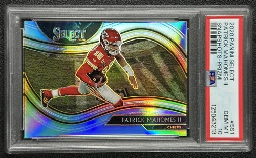 PATRICK MAHOMES II PSA 10 2020 PANINI SELECT #SS-1 SNAPSHOTS SILVER PRIZM 213