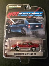 1988 Ford Mustang GT GREEN MACHINE Greenlight Hot Hatches