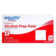 Sterile Alcohol Prep Pads, 100 Ct Free Shipping