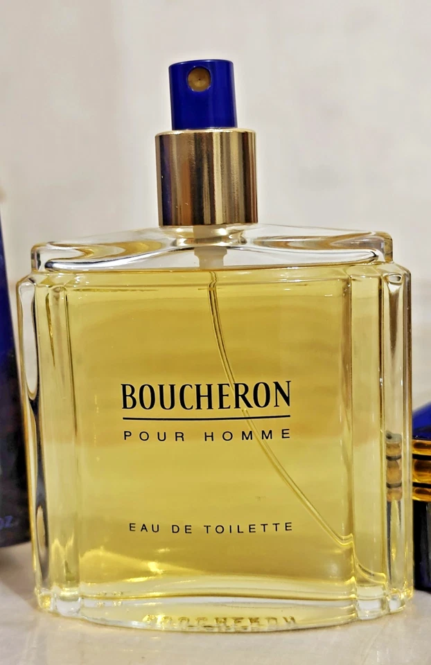 Spray EDT Boucheron Pour Homme de colección, 3,4 OZ/100 ML fórmula original 1991❤Raro Foto 3 de 4