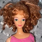Vintage 1985 Barbie Doll Curly Redhead Hair Twist Waist Outfit