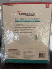 Cardinal Health Essentials 34" x 36" Reusable Underpad Bed Pad Washable ZRUP3436