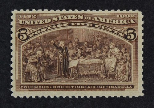 CKStamps: US Stamps Collection Scott#234 5c Columbian Mint NH OG
