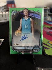 2025-26 Bowman Basketball - Ace Flagg True Green /99 Bowman 1st Auto Chrome 