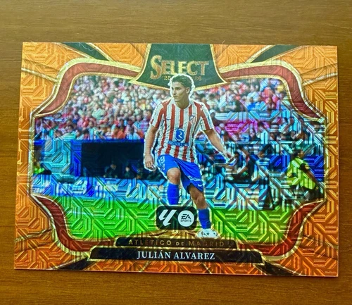 Panini Select La Liga Julian Alvarez Atlético Madrid Orange Mojo Prizm #218 /199