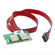 USB 2.0 Side Ports AIO SimpleTek With 9 Pin Header Connection Cable