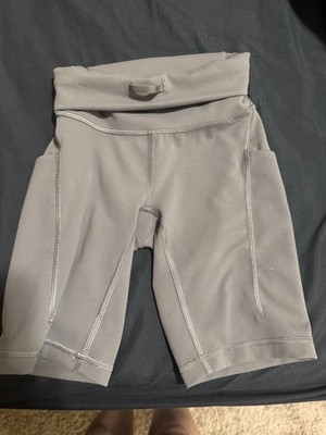 LULULEMON Sage Green High-Rise Waist 6'' Inseam Women's Spandex Shorts Size 0