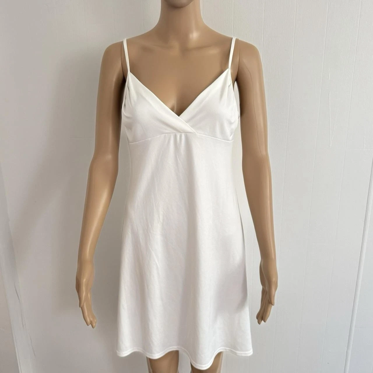 UNDERCOVER Mini abito slip bianco Victoria’s Secret vintage anni 90 taglia S