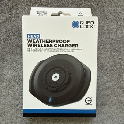 Quad Lock Waterproof  USB Wireless Charger Phone Head unit Fast Shipping