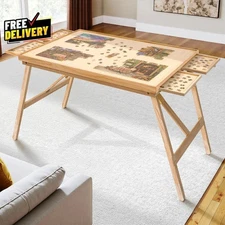 27.6 H Tall 1500 Piece Puzzle Table with Legs 4 Drawers 34.3   W X 26.5" D....
