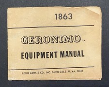 Vintage Marx Best Of The West Geronimo Pamphlet Brochure Manual