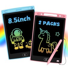 2 Pack LCD Writing Tablet for Kids, Erasable and Reusable Toddler Doodle Boar...