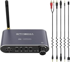 Bluetooth Transmitter Receiver AUX/RCA Low Latency HiFi Wireless Audio Adapter