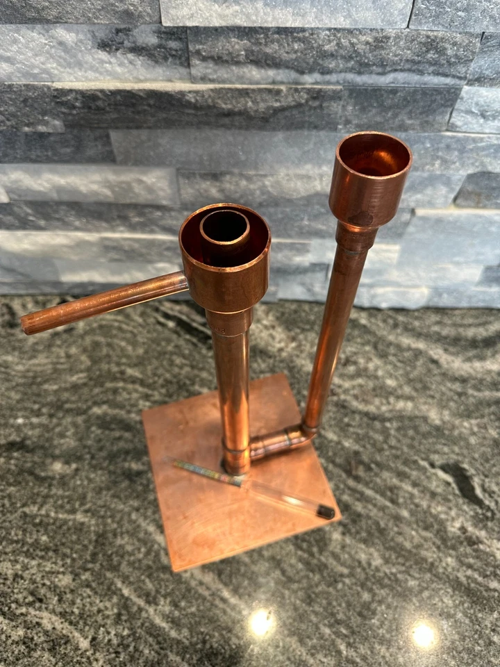 Handcrafted Copper Proofing Parrot Heads for Air Still With Alcohol Hydrometer - Image 3 of 4