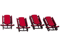 Lemax 34948 - Rodelschlitten, 4Er Set - Weihnachtsdorf Winterdorf Neu