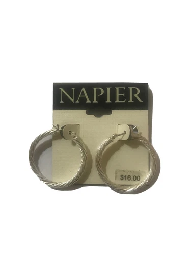 napier silver earrings Hoop Earrings New