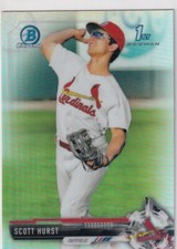 2017 BOWMAN CHROME 1ST RC REFRACTORS SCOTT HURST CARDINALS FIRST DRAFT S720