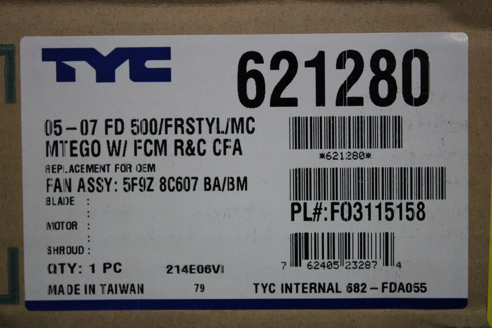 2005 2006 2007 MERCURY MONTEGO COOLING FAN Foto 4 de 4