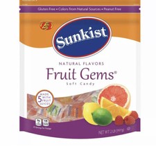 Sunkist Fruit Gems Soft Candy Individually Wrapped, 32 oz. Kosher Jelly Belly