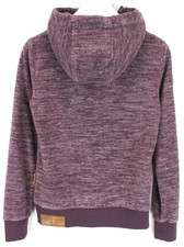 NAKETANO Hoodie Damen SMALL Pullover Fleece Half Zip Collar Purple Melange