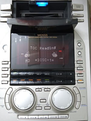 SONY DHC-MD555 - 5 MINIDISC, 5 CD CHANGER, AM/FM TUNER (MiniDisc