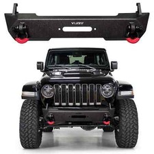 Vijay Stubby Front Bumper W D-rings For 07-24 Jeep Wrangler Jljkgladiator Jt