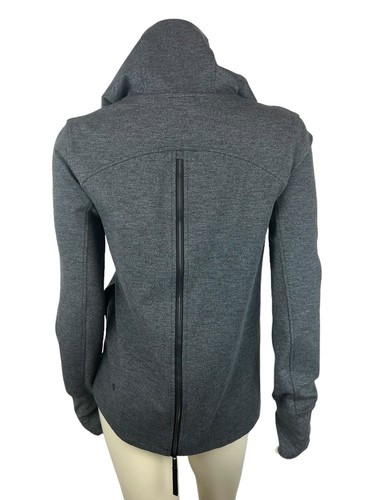 Lululemon Zip Hoodie City Trek Jacket Size 8 Heathered Black Pockets Long Sleeve - Picture 5 of 11