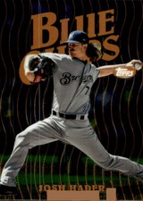 Josh Hader 2019 Topps Finest - Blue Chips #FBC-JH  - Milwaukee Brewers