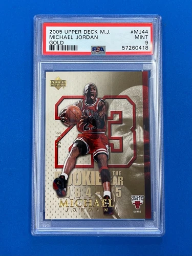 2005 UD Upper Deck Michael Jordan Gold Number 9/23 PSA 9 low pop 1 Card #MJ44