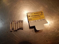 NEW Wickmann 19241 Din41576 M 2A G mit Kennmelder 250V 19270 Fuses, Lot of 7
