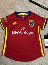 NEW Adidas RSL Real Salt Lake TOP YOUTH TODDLER 2T JERSEY LIFEVANTAGE