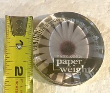 PAPERWEIGHT Round Dome Magnifier Glass Photo Picture Paperweight